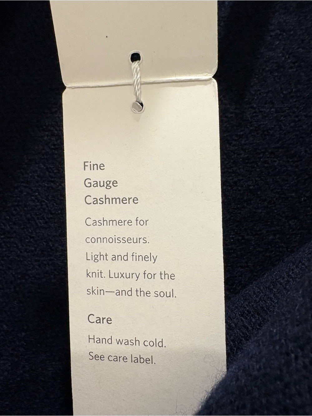 NWT Eileen Fisher Navy / Black Cashmere Fine-Gauge Sweater - Picture 5 of 8